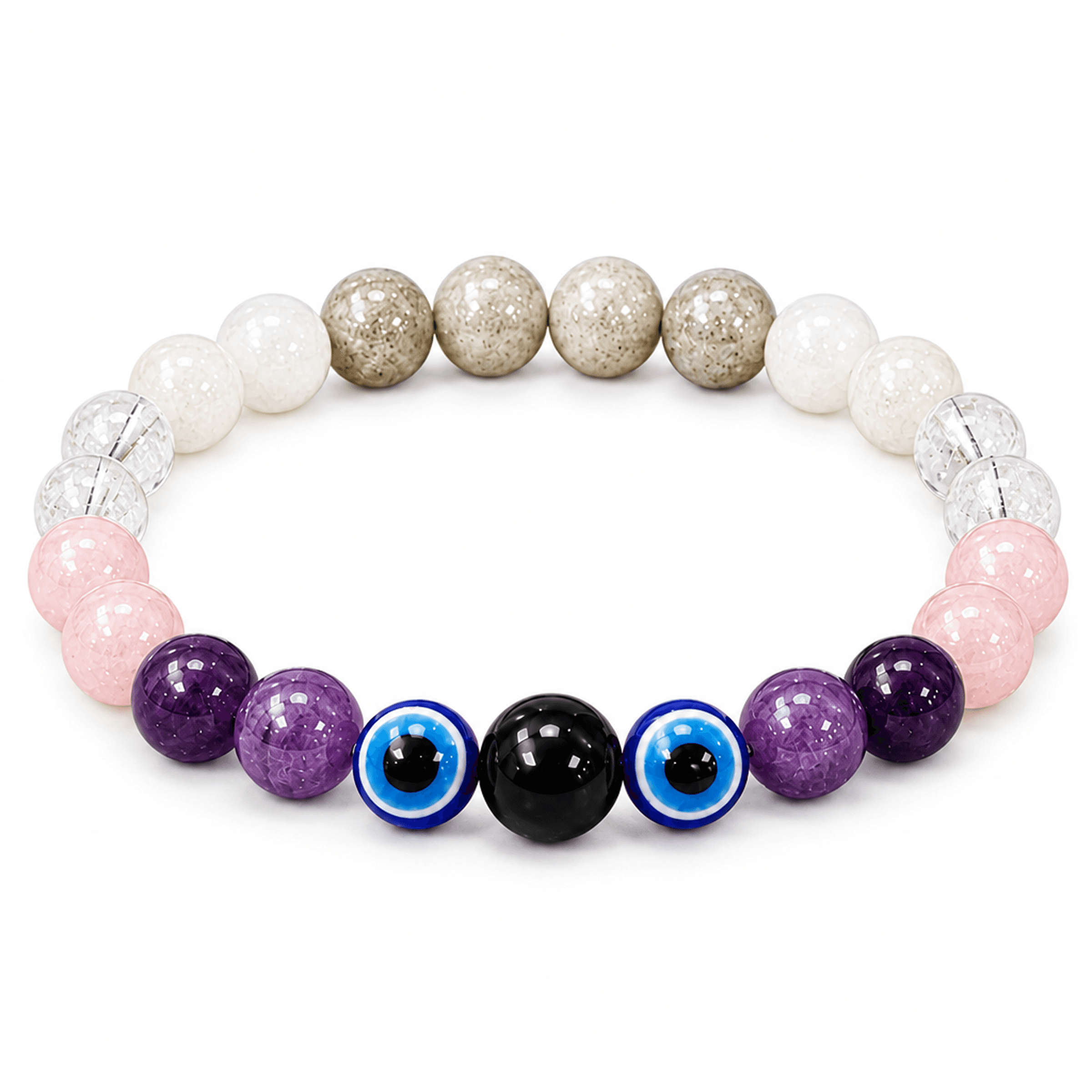 Karka Rashi (Cancer Zodiac) Crystal Healing Bracelet for Emotional Balance & Intuitive Protection - view 1