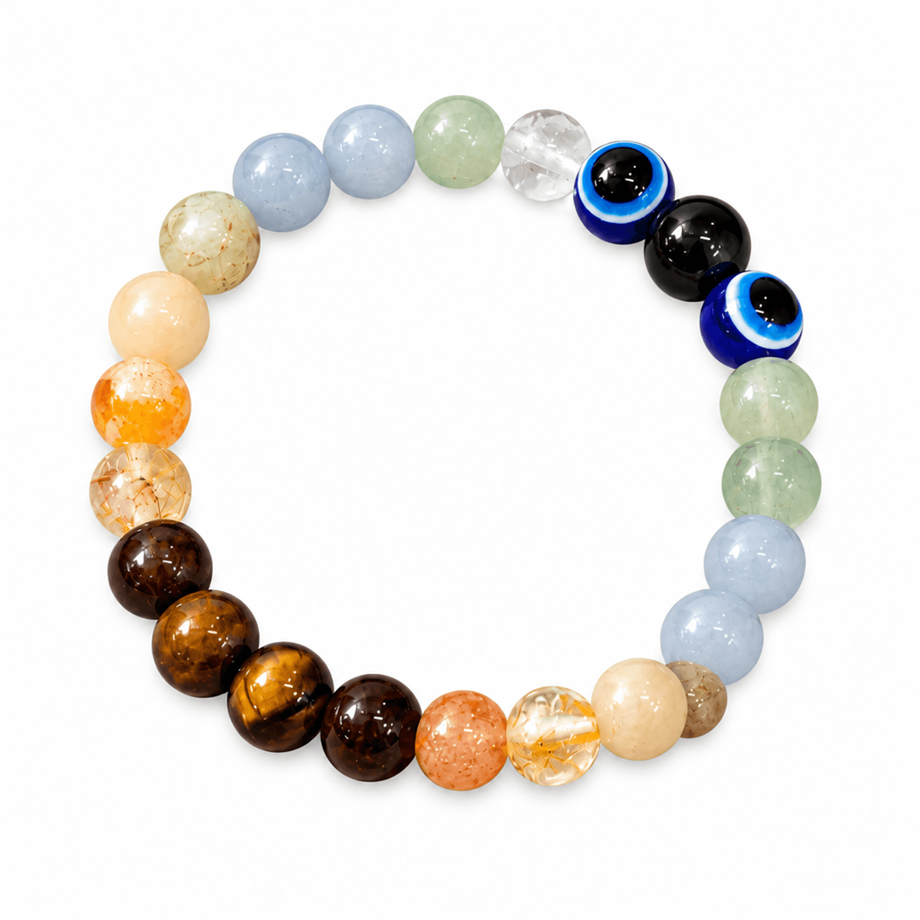 Rashi (Gemini) Crystal Healing Bracelet – Natural 8mm Beads for Communication, Focus & Good Luck (Unisex) - view 1